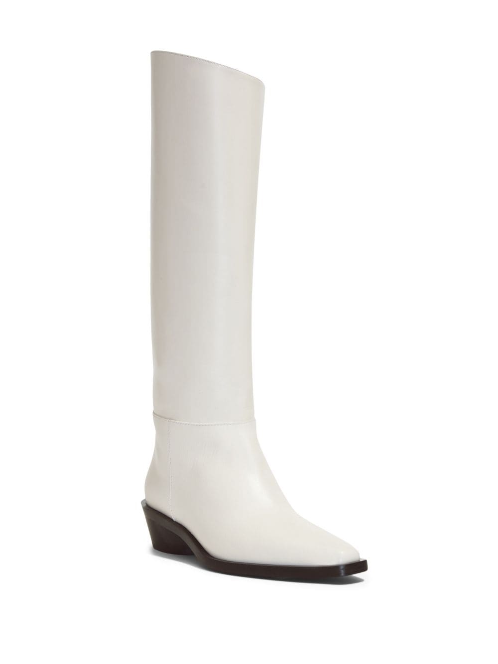 Shop Proenza Schouler Bronco Leather Tall Boots In White