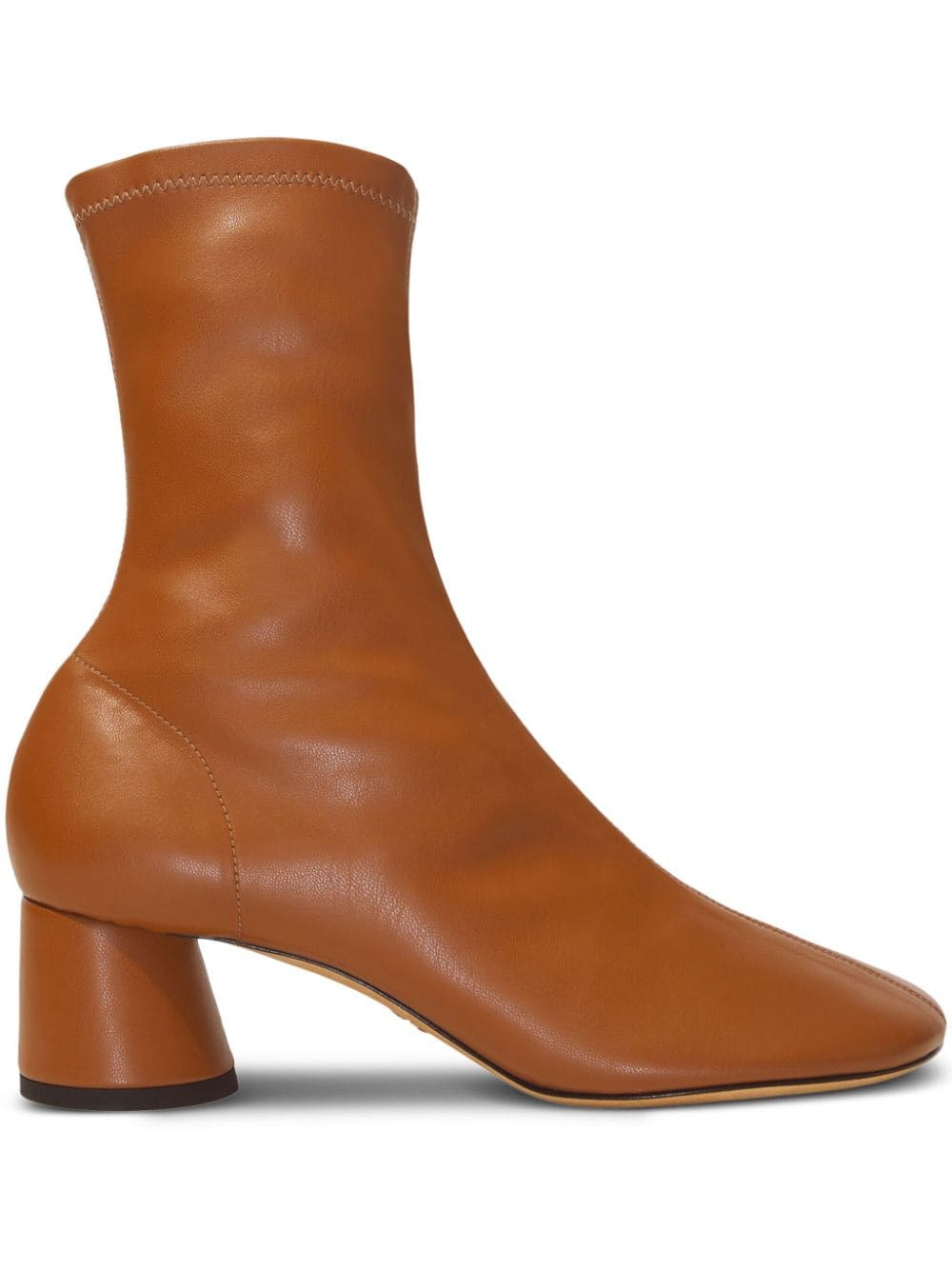 Shop Proenza Schouler Glove Pull-on Leather Boots In Brown
