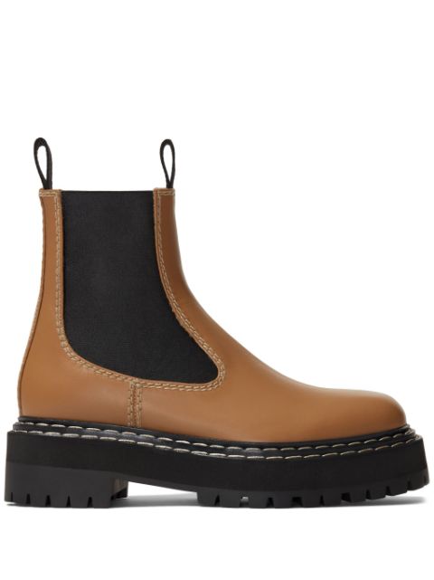 Proenza Schouler lug sole leather Chelsea boots