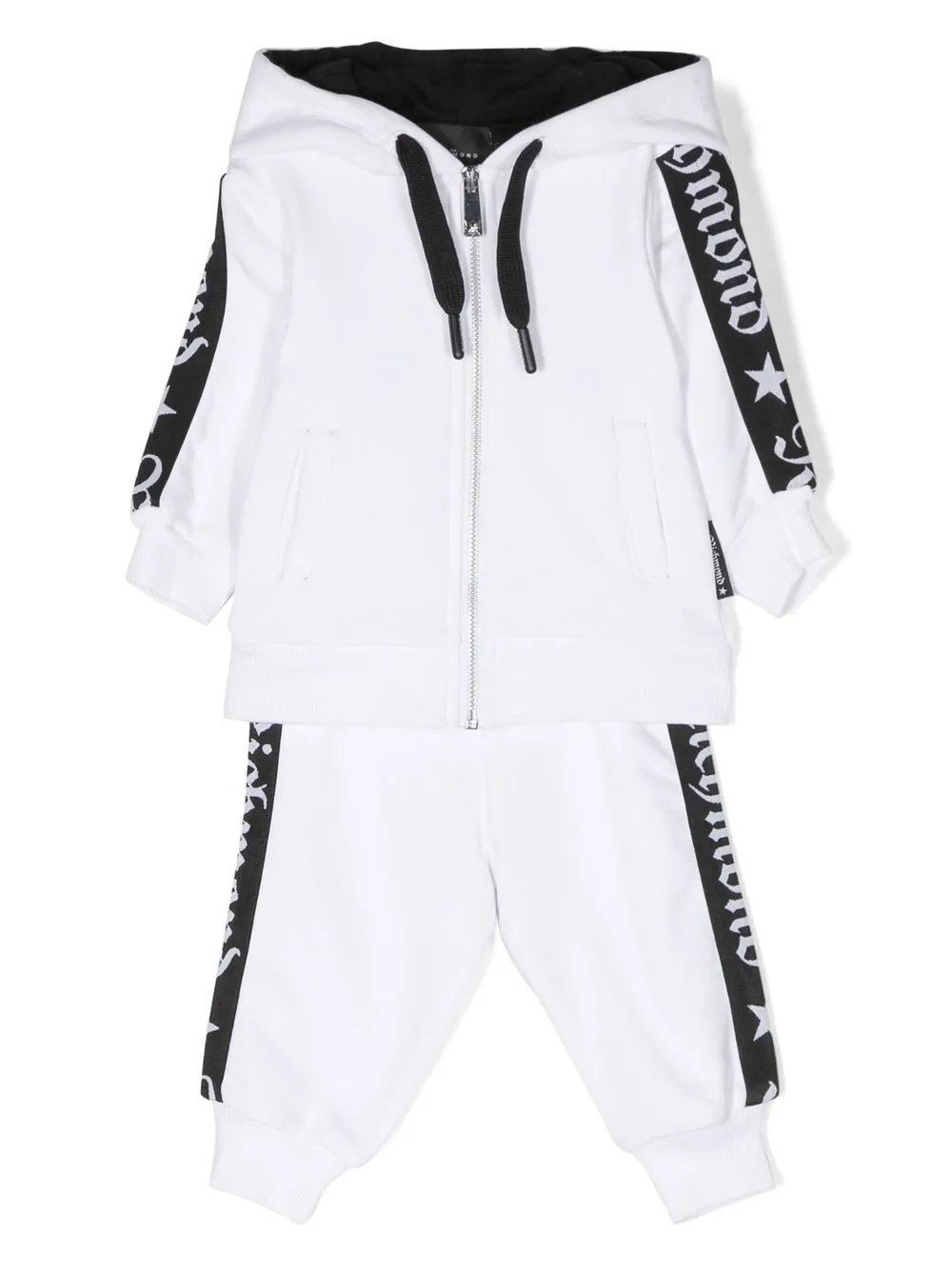 

John Richmond Junior logo-print tracksuit set - White
