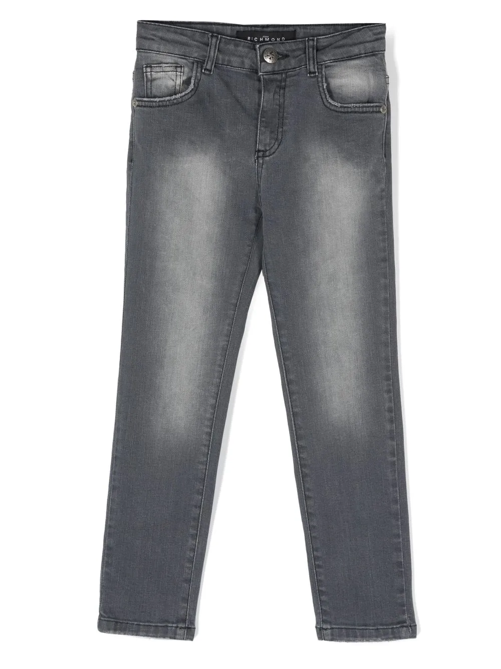 

John Richmond Junior mid-rise straight jeans - Grey