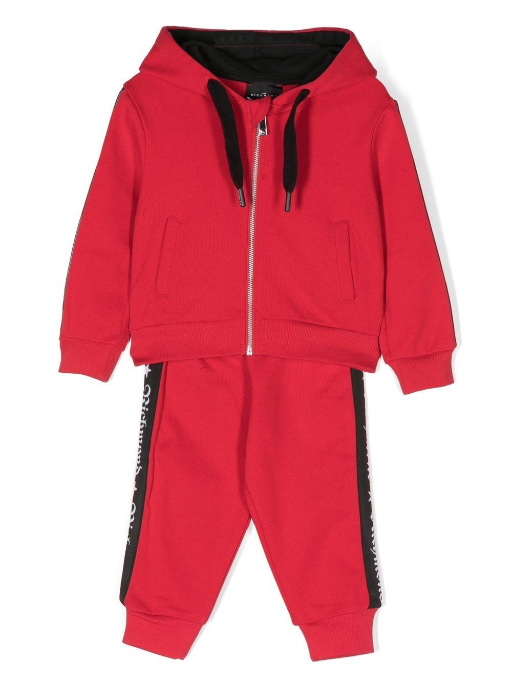 

John Richmond Junior logo-print tracksuit set - Red