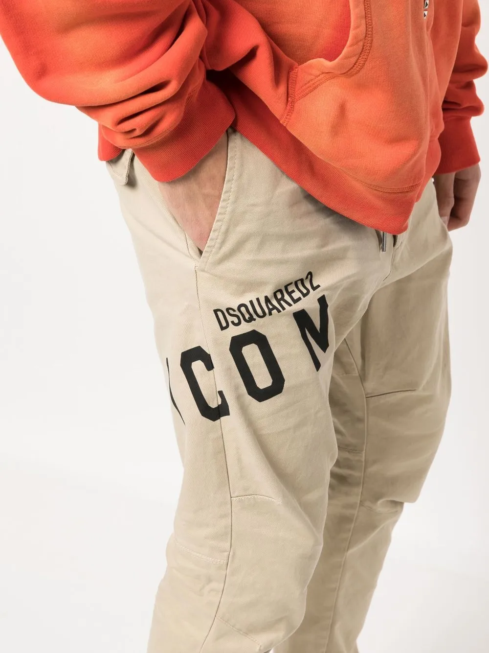 DSQUARED2 ICON LOGO印花修身长裤