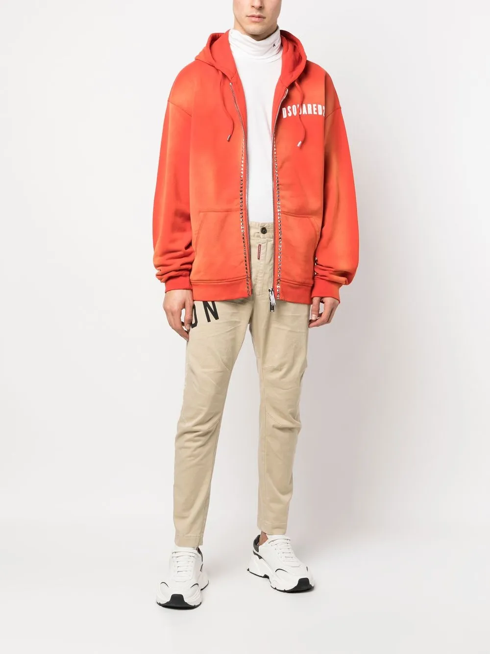 DSQUARED2 ICON LOGO印花修身长裤