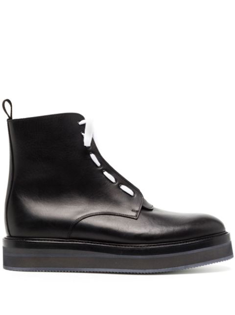 Nicolas Andreas Taralis lace-up leather ankle boots 