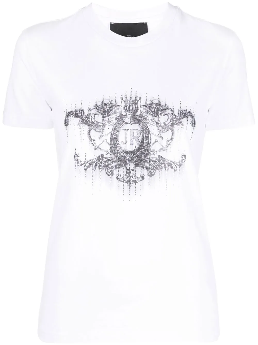 

John Richmond playera con logo estampado - Blanco