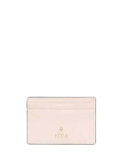 Furla leather logo lettering cardholder