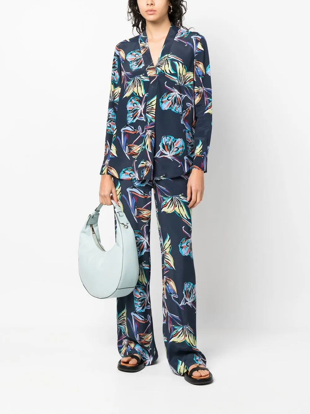 Furla Leren schoudertas - Groen