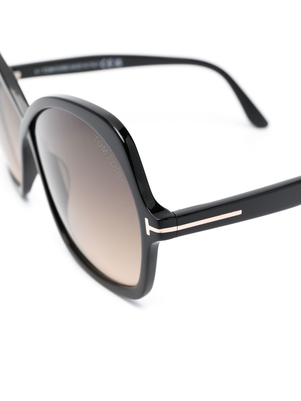 Shop Tom Ford Oversize-frame Sunglasses In Black