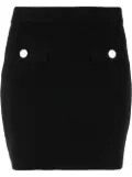 Michael Michael Kors logo-embossed buttoned miniskirt - Black