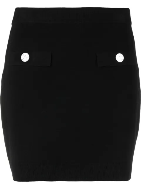 Michael Michael Kors logo-embossed buttoned miniskirt