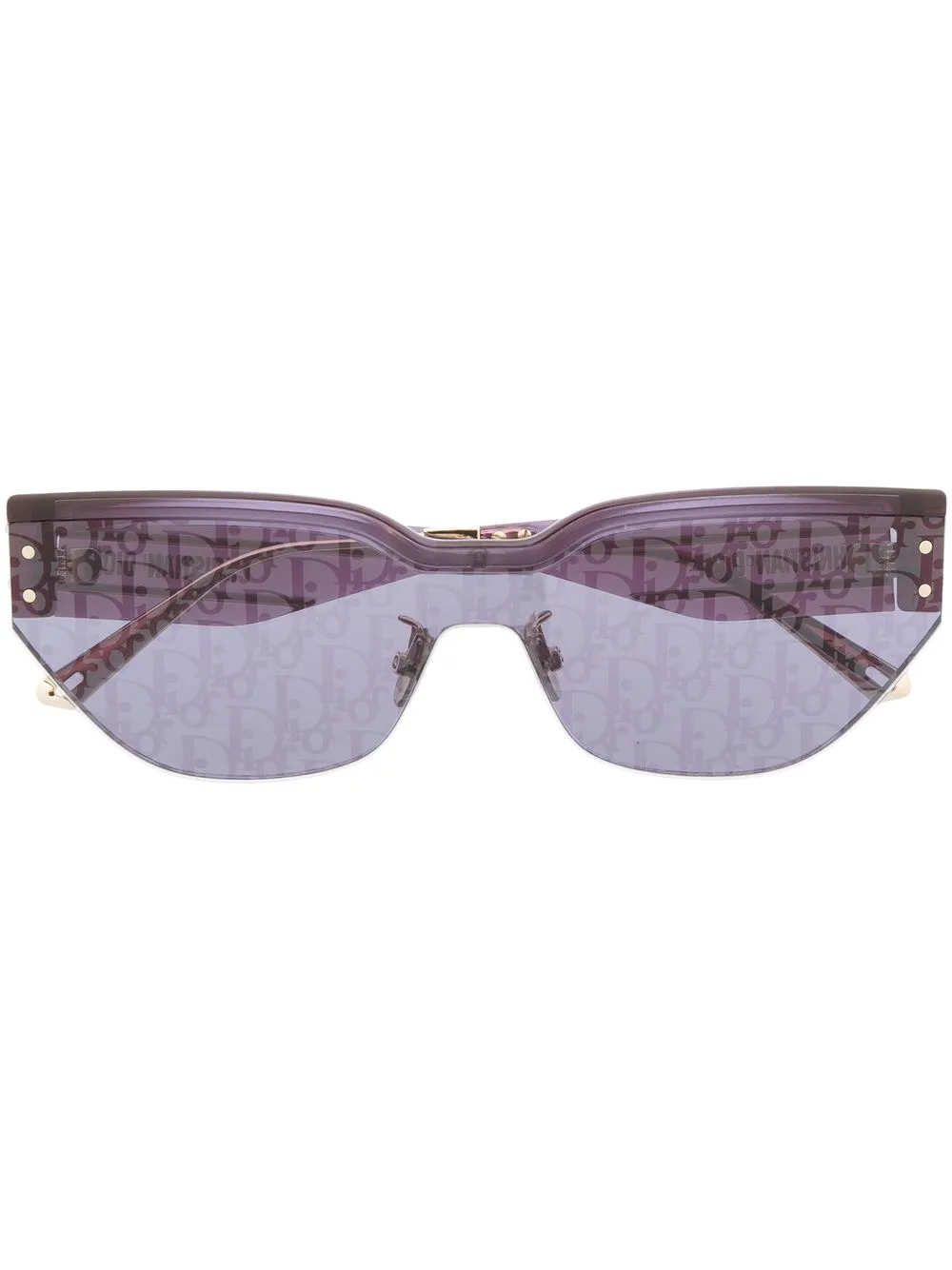 

Dior Eyewear all-over logo sunglasses - Blue