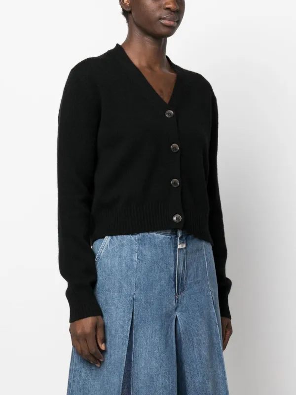 Lisa Yang Buttoned Cashmere Cardigan Black FARFETCH IN
