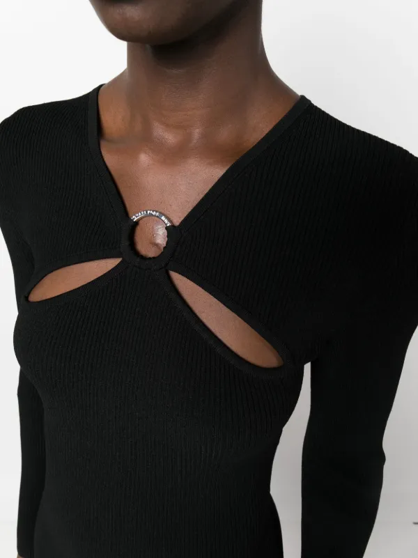 Michael Michael Kors ribbed-knit Mini Dress | Black | FARFETCH