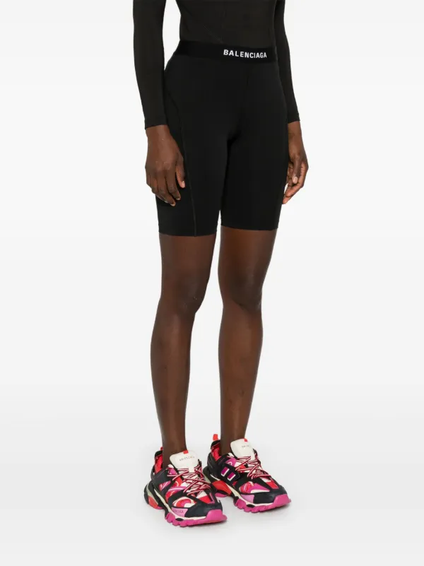 Balenciaga Athletic Cycling Shorts Black FARFETCH CA