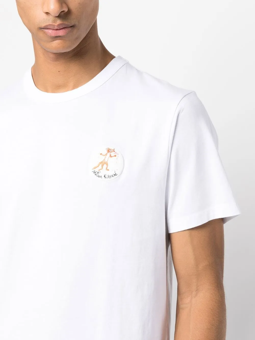 MAISON KITSUNÉ LOGO-PATCH T-SHIRT