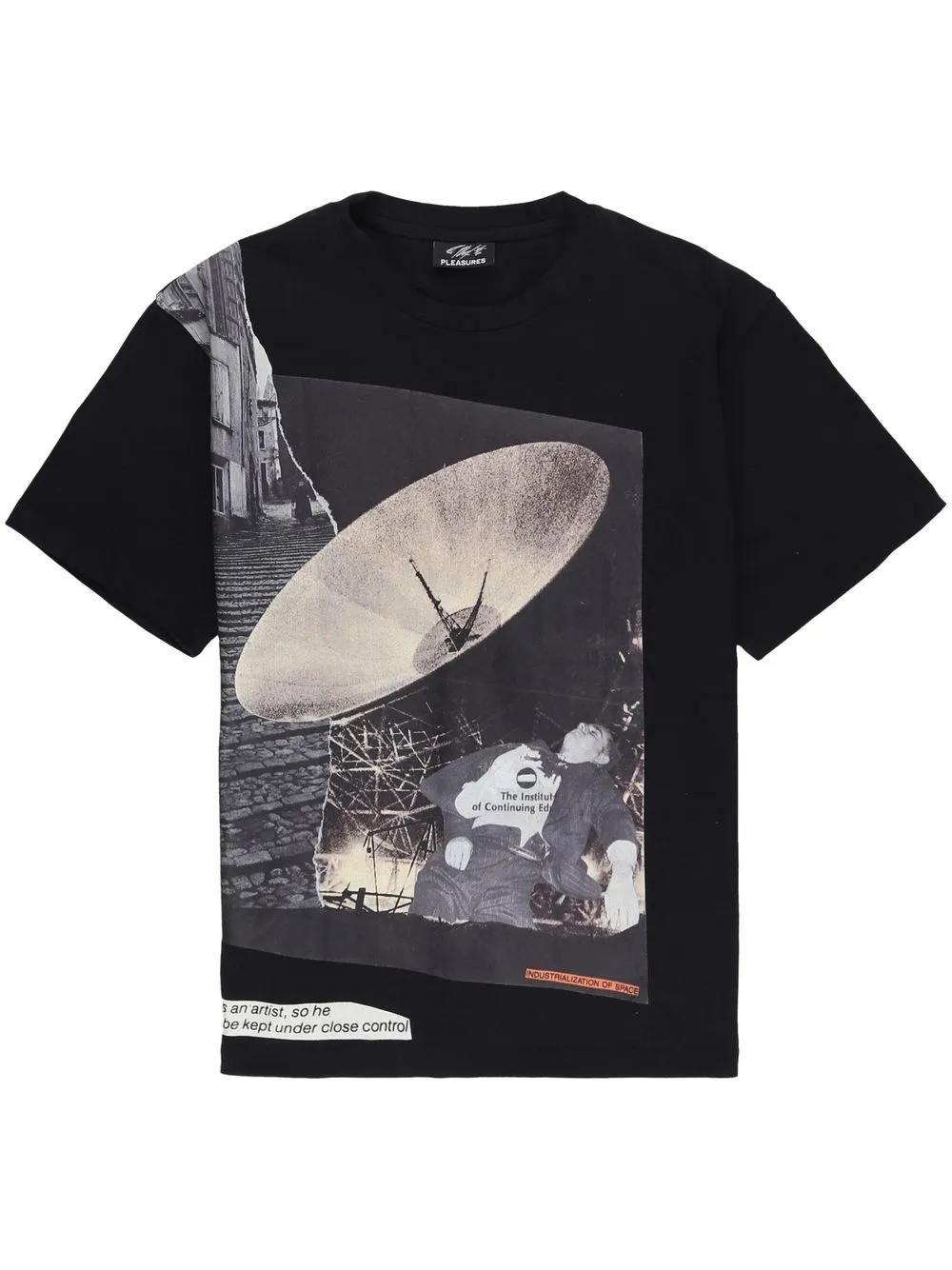 

Pleasures graphic-print T-shirt - Black