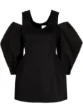 Jil Sander cold-shoulder blouse - Black