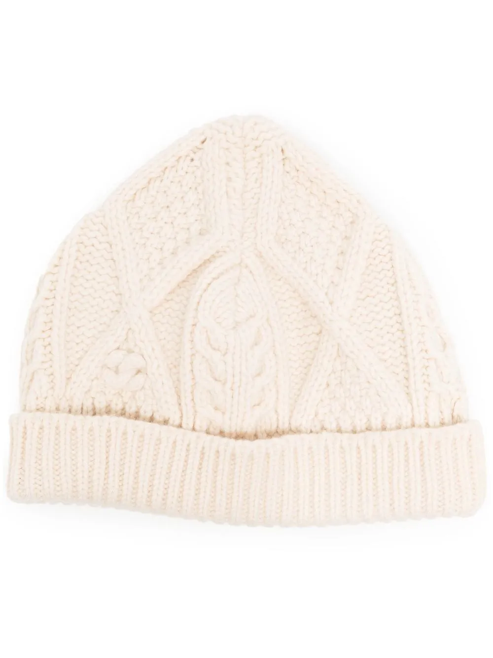 

CHANEL Pre-Owned 1996 ribbed detailing beanie - Neutrals