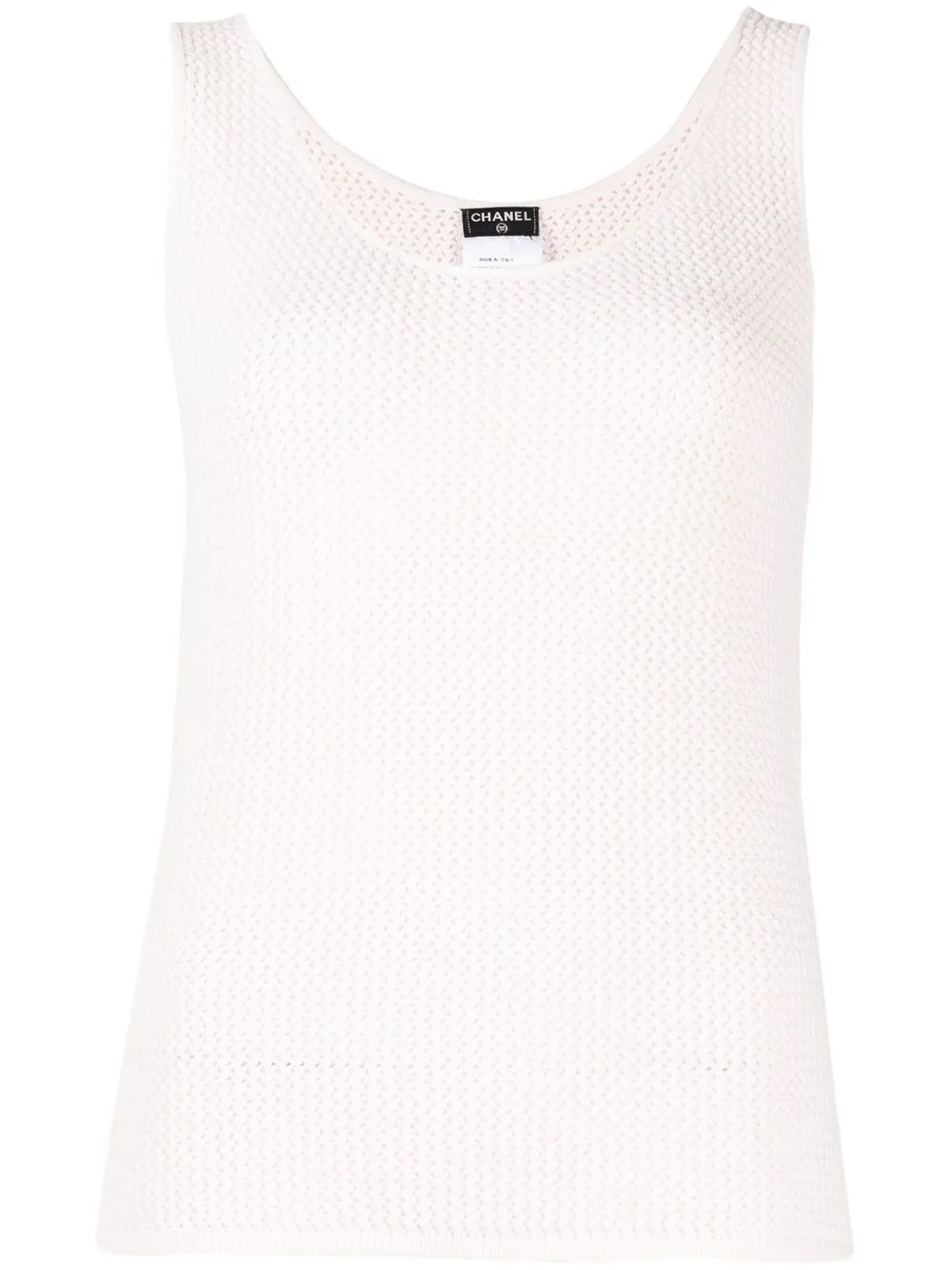 CHANEL Pre-Owned top tejido sin mangas 2009 - Rosado