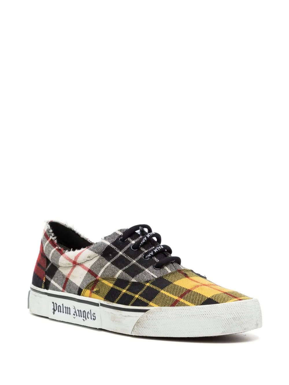 Palm Angels Gerafelde sneakers - Zwart