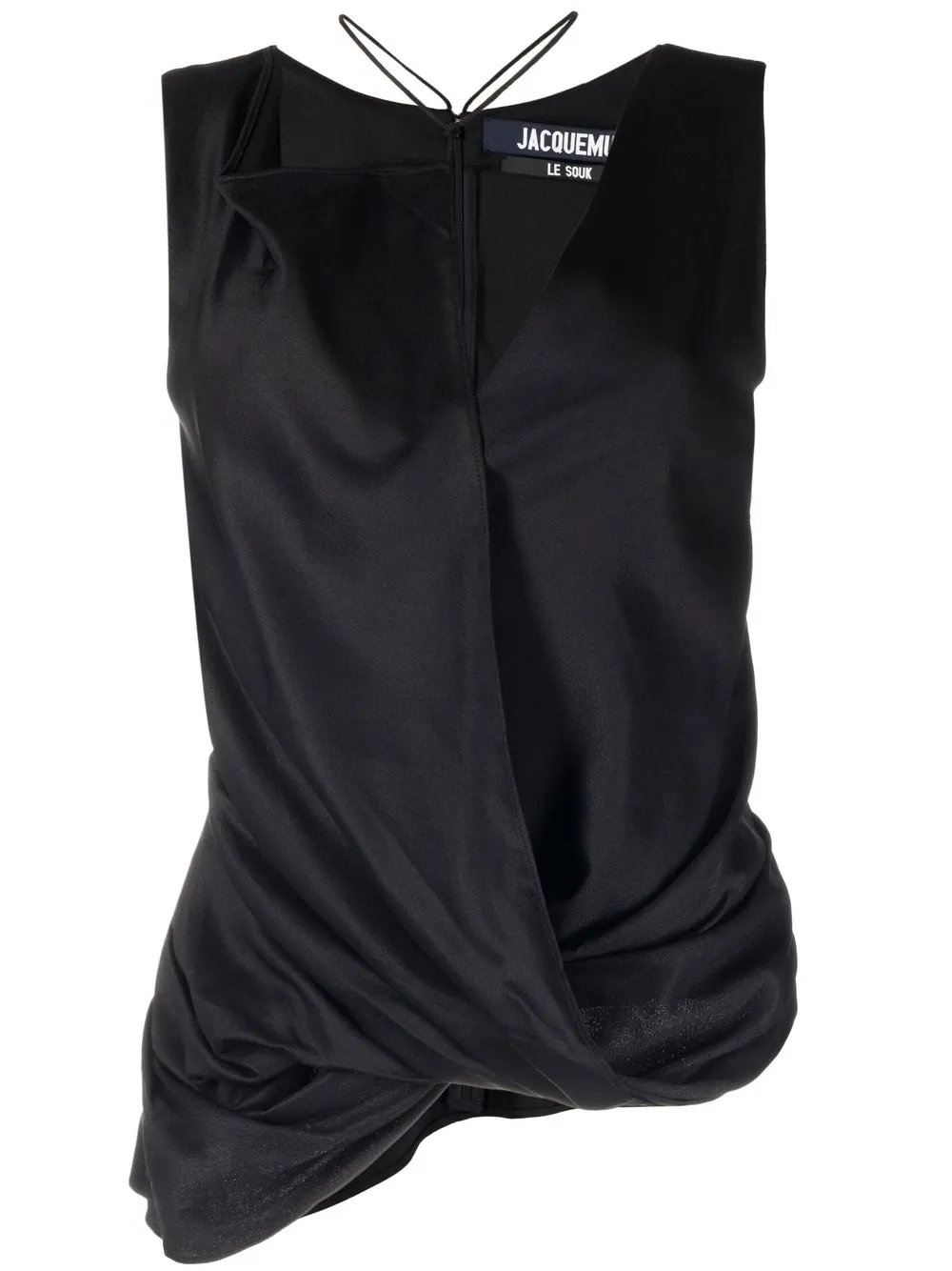 

Jacquemus cut-out asymmetric top - Black