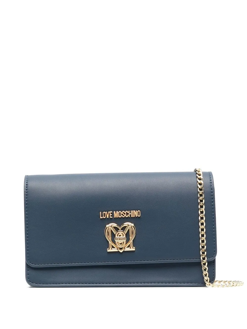 Love Moschino Logo细节斜挎包 In Blue