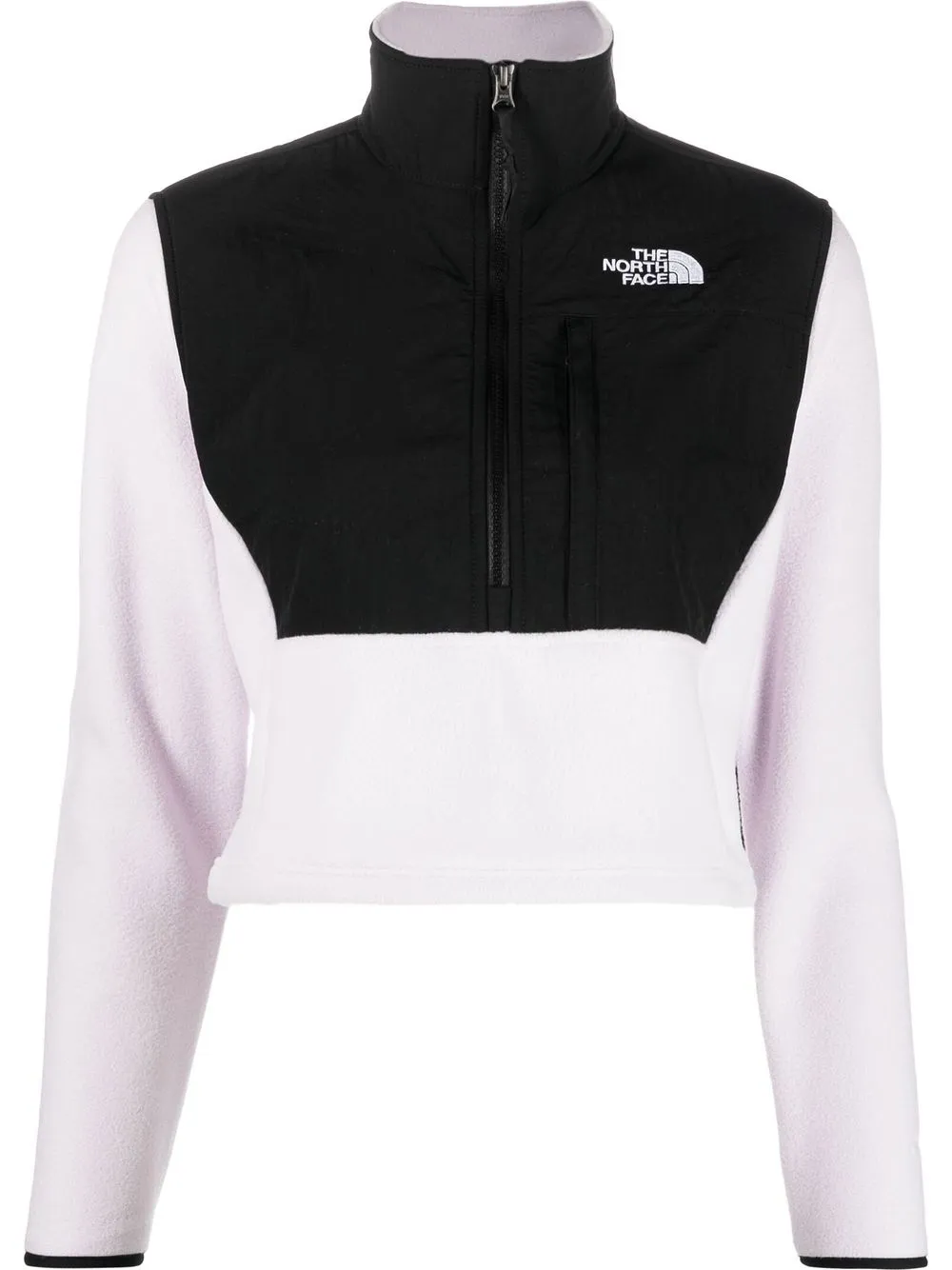 

The North Face cropped long-sleeve fleece sweatshirt - Purple