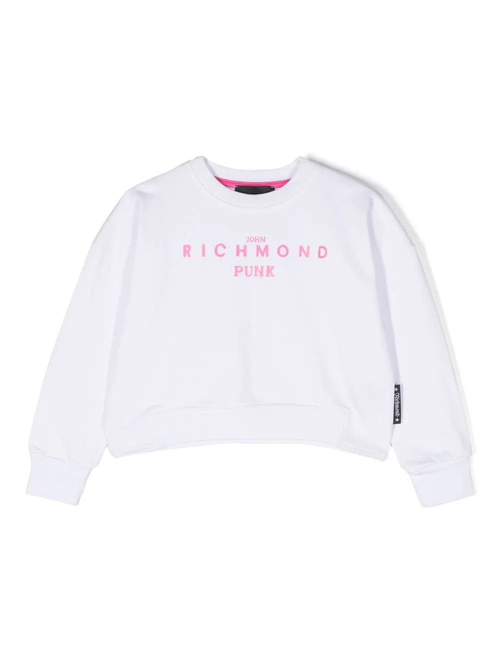 

John Richmond Junior logo-print detail sweatshirt - White