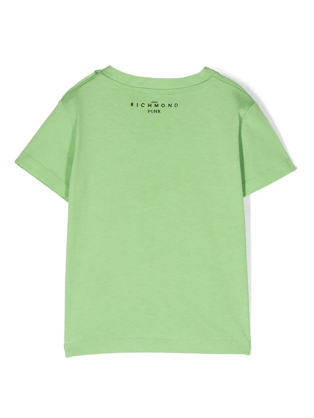 John Richmond Junior T-shirt met logoprint - Groen