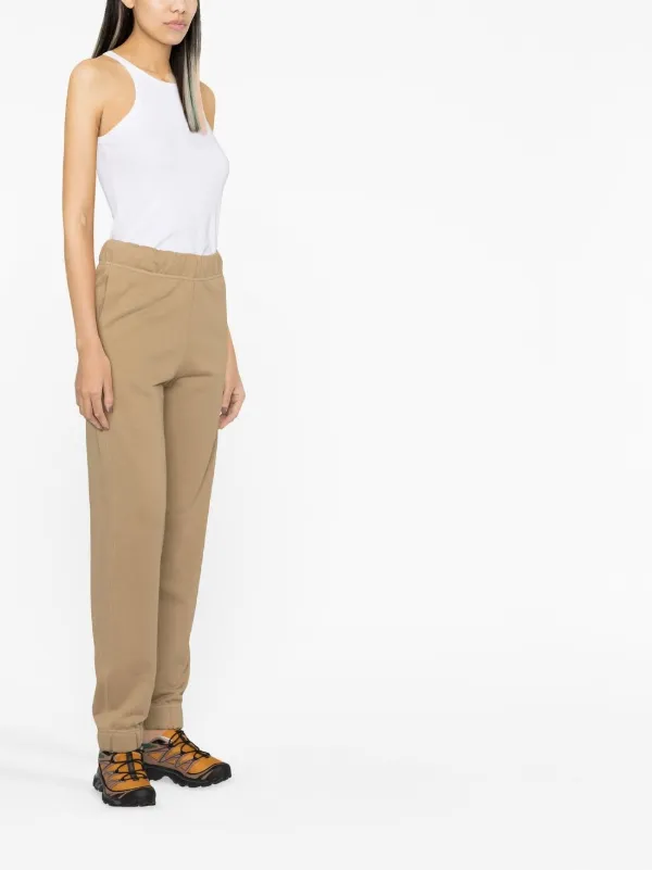 GANNI logo-embroidered Track Pants | Brown | FARFETCH UZ