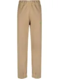 GANNI logo-embroidered track pants - Brown