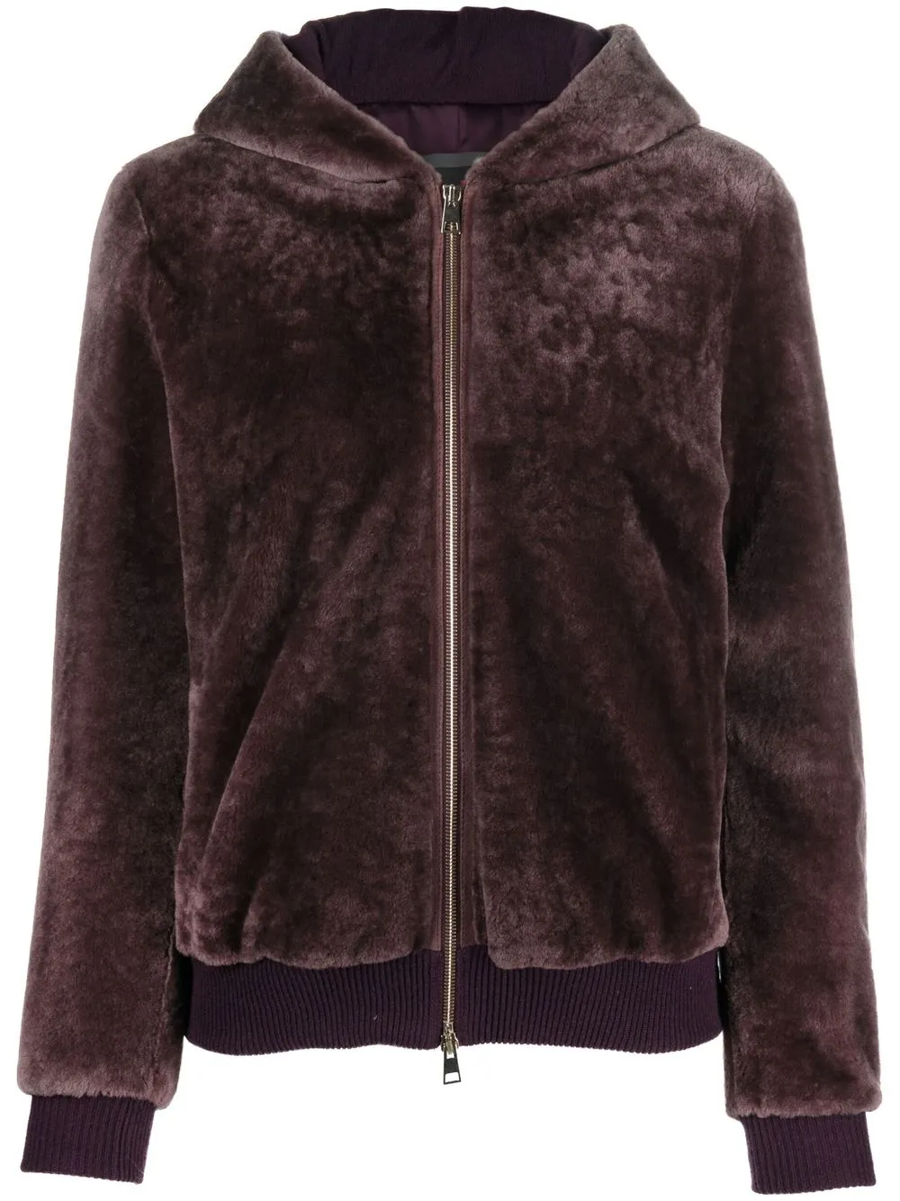 

Suprema faux-fur hooded jacket - Purple