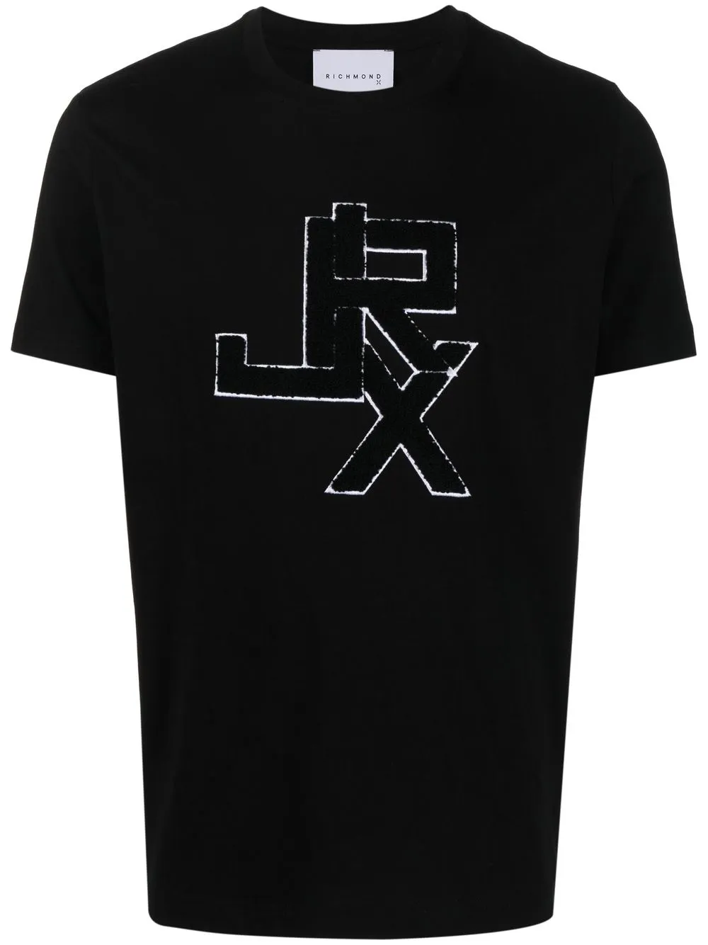 

John Richmond playera con logo 3D - Negro