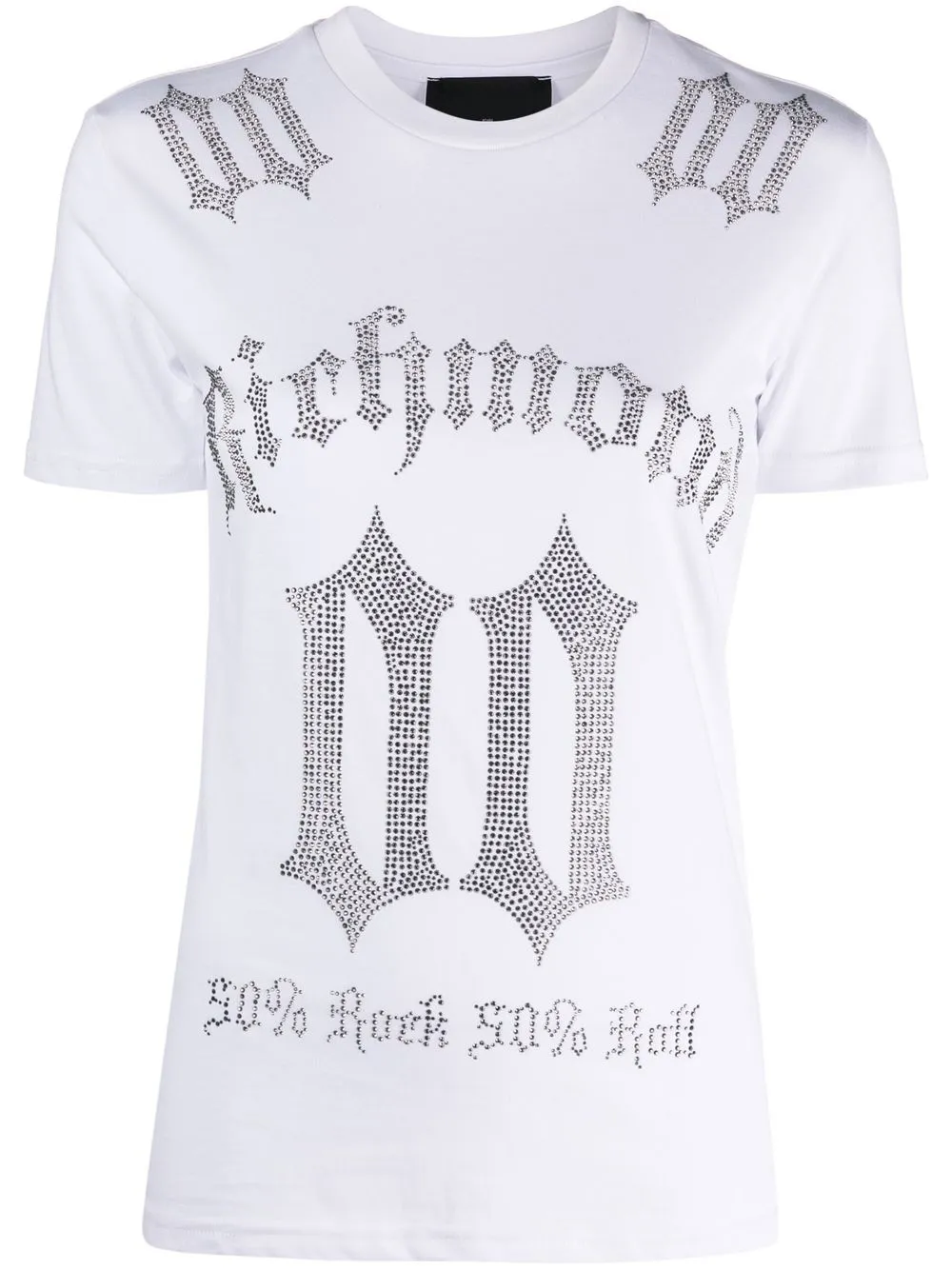 

John Richmond crystal-embellished T-shirt - White