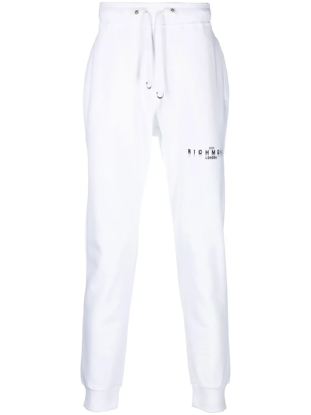 

John Richmond logo-print tapered sweatpants - White