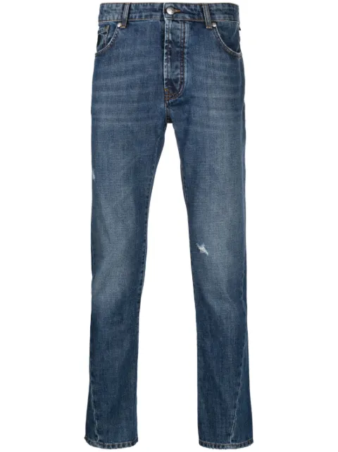 John Richmond Jeans slim con effetto vissuto