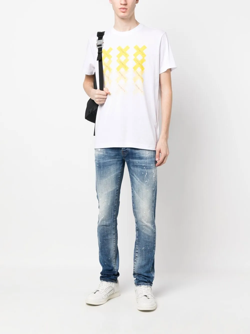 John Richmond T-shirt met print - Wit