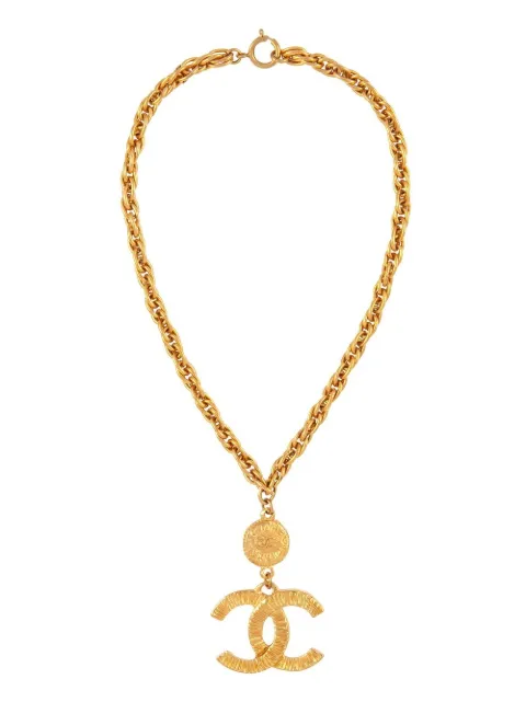 CHANEL Pre-Owned 1993 CC pendant chain necklace