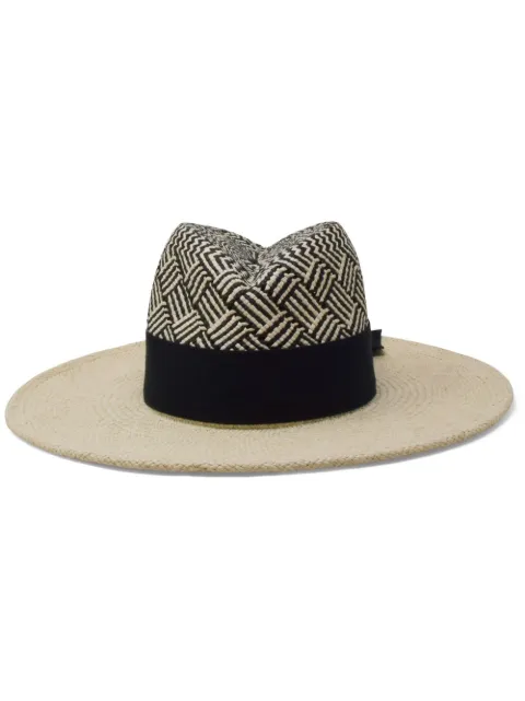 Gigi Burris Millinery шляпа-федора Jeanne с узором