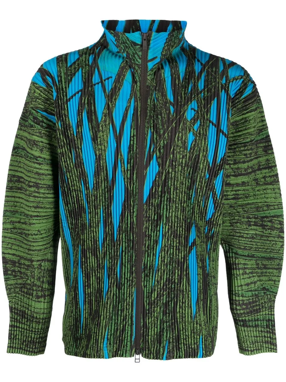 

Homme Plissé Issey Miyake chamarra con estampado abstracto - Verde