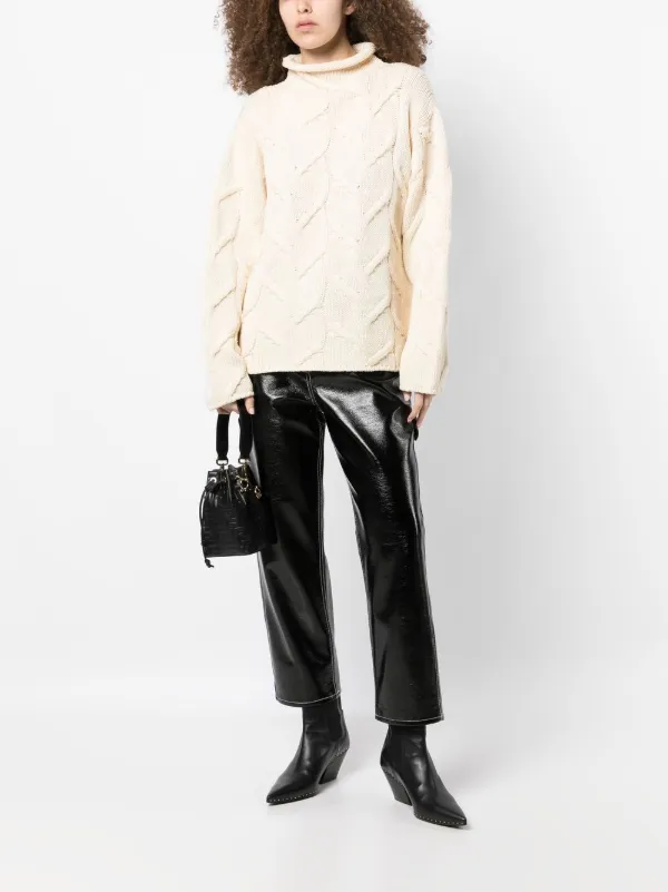 CHANEL Pre-Owned 1999 ケーブルニット ハイネックセーター 