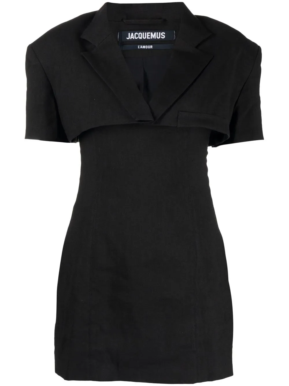 

Jacquemus layered tailored minidress - Black