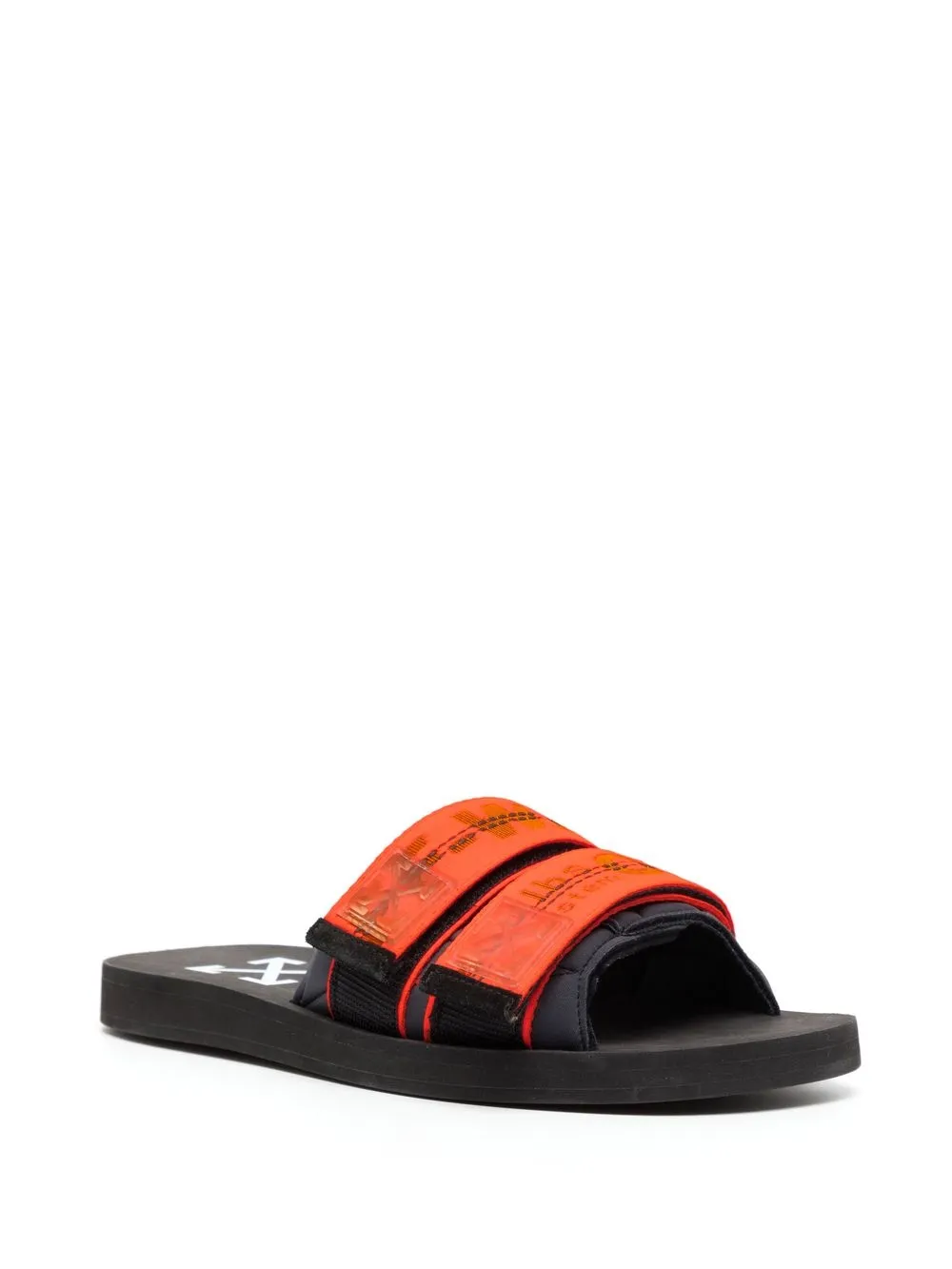 Off-White Slippers met logo - Oranje
