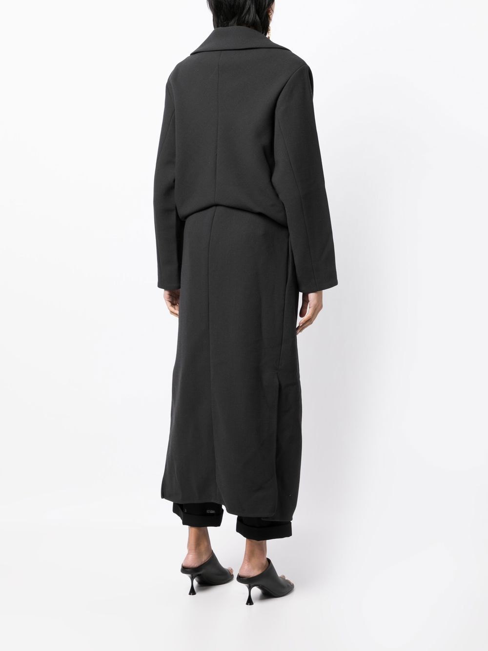 Jacquemus gathered-detail Coat - Farfetch