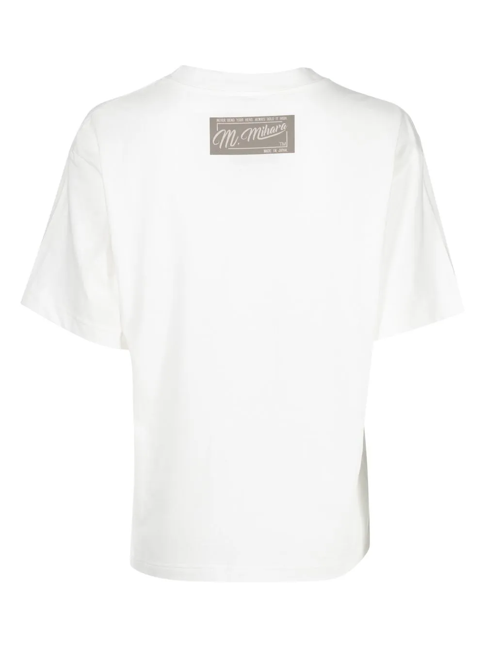 Maison Mihara Yasuhiro T-shirt met logoprint - Wit