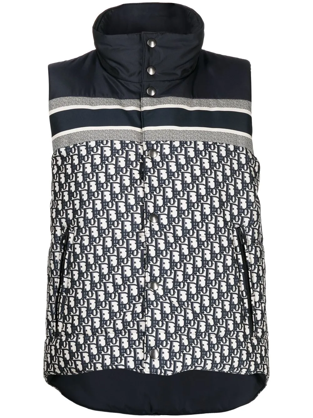 

Christian Dior pre-owned Trotter-pattern jacket - Blue