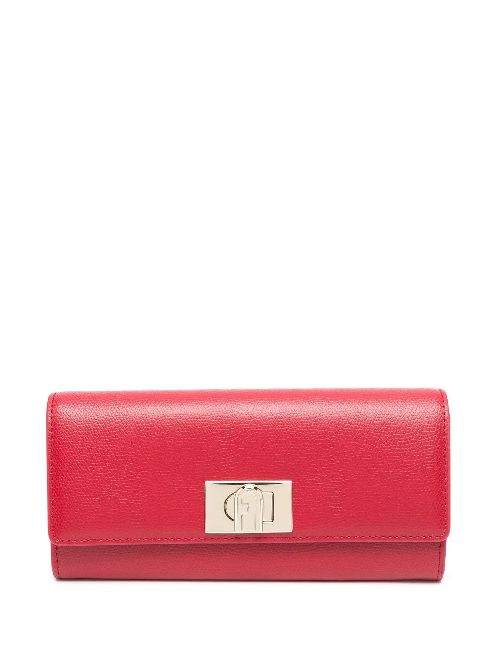 Furla 1927 掀扣皮质钱包 In Red