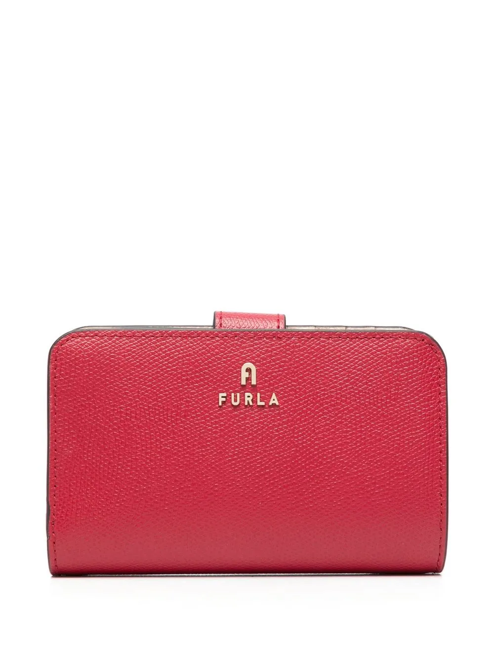 Furla Logo字样皮质钱包 In Red