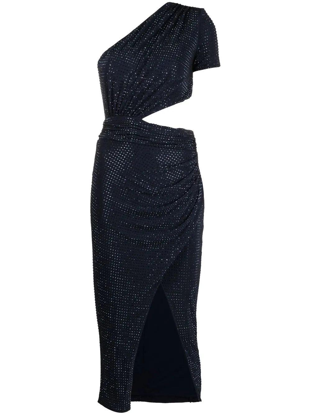 

Self-Portrait crystal-embellished midi dress - Blue